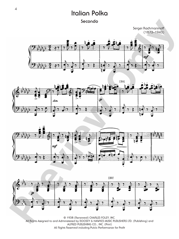 The Piano Works of Rachmaninoff, Volume VIII: Works for One Piano/Four Hands and One Piano/Six Hands - Piano (Digital Download)