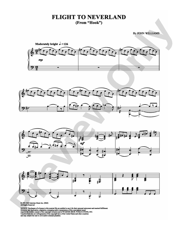 Flight to Neverland - Piano (Digital Download)