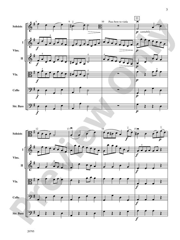 The One-Bow Concerto – String Orchestra Conductor Score & Parts (Digital Download)