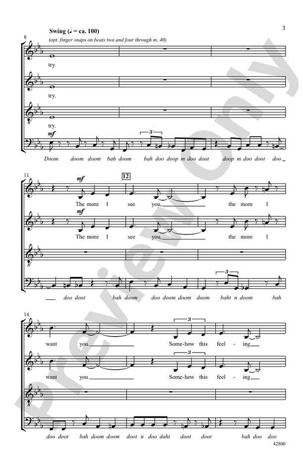 More I See You, The – SATB divisi, a cappella Choral Octavo (Digital Download)