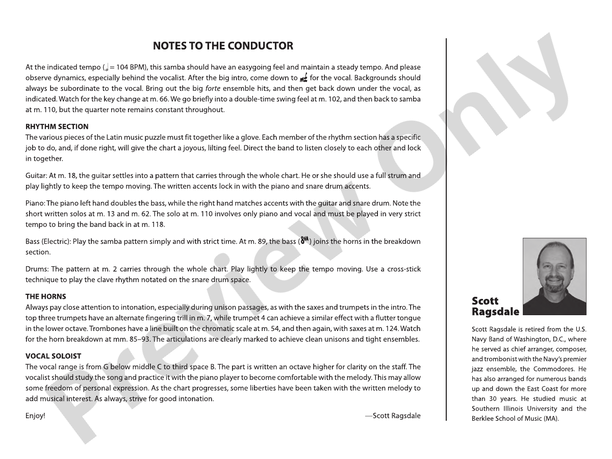 It Had Better Be Tonight - Jazz Ensemble Conductor Score & Parts (Digital Download)