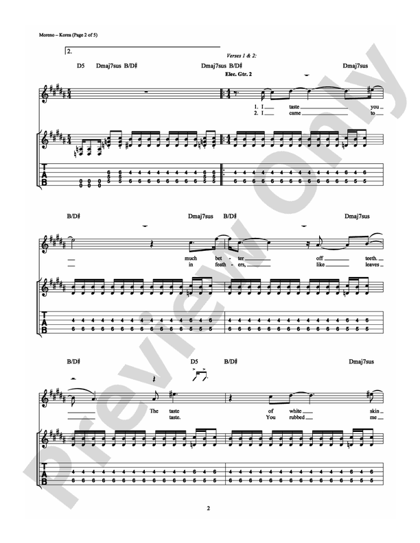 Korea - Guitar TAB (Digital Download)