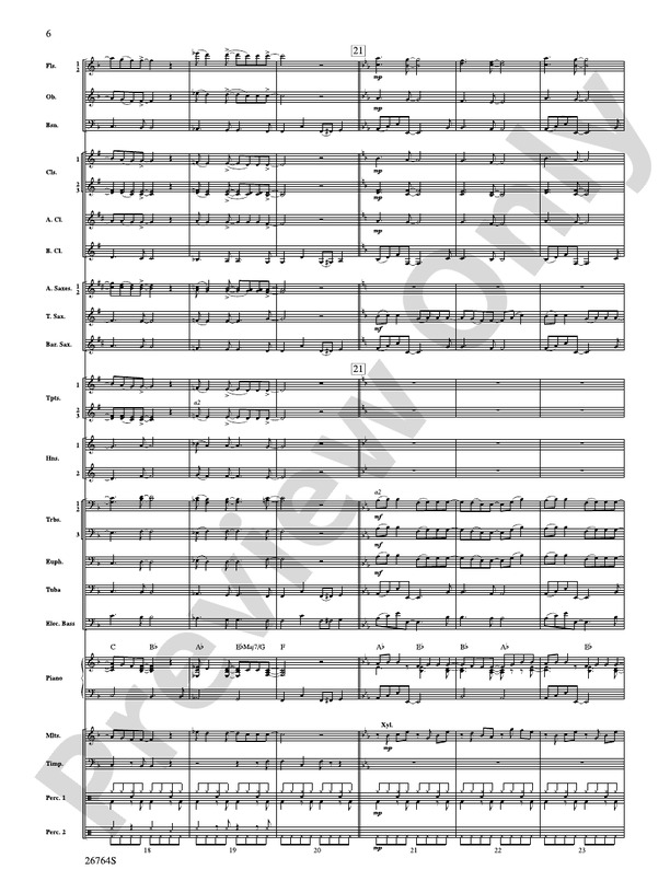James Taylor in Concert - Concert Band Conductor Score & Parts (Digital Download)