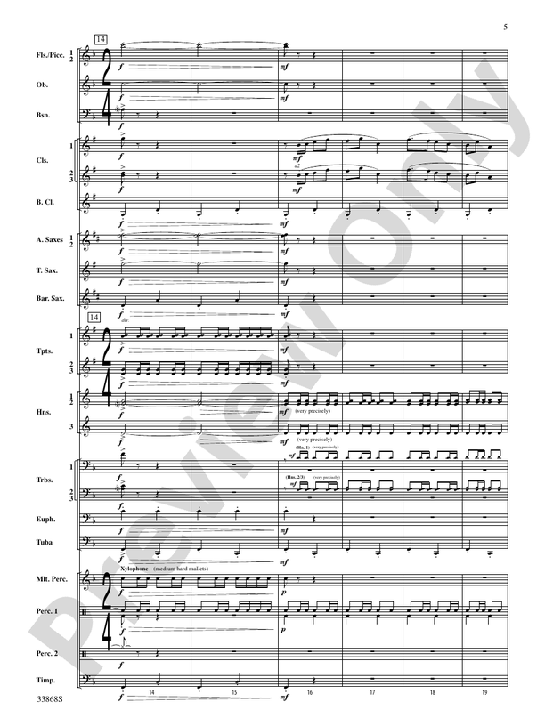 Memor Vita! - Concert Band Conductor Score & Parts (Digital Download)