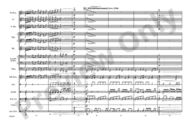 A New World, Movement Three – Marching Band Conductor Score & Parts (Digital Download)