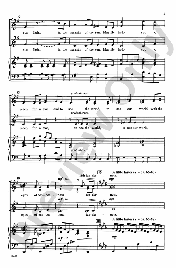 A Blessing - Sherri Porterfield - SSA Choral Octavo (Digital Download)