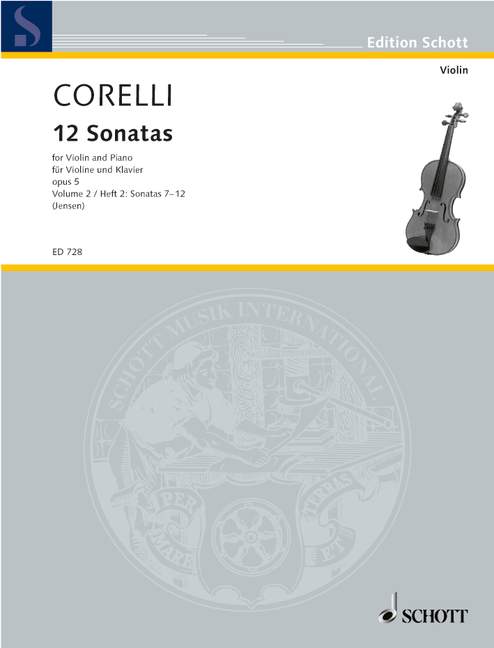 12 Sonatas Op 5 Bk 2 Violin/Piano