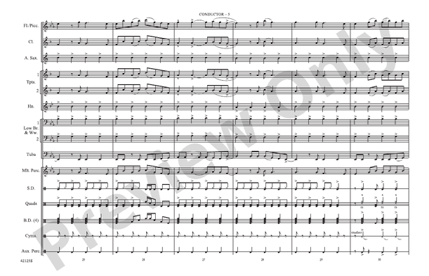 Still into You – Marching Band Conductor Score & Parts (Digital Download)