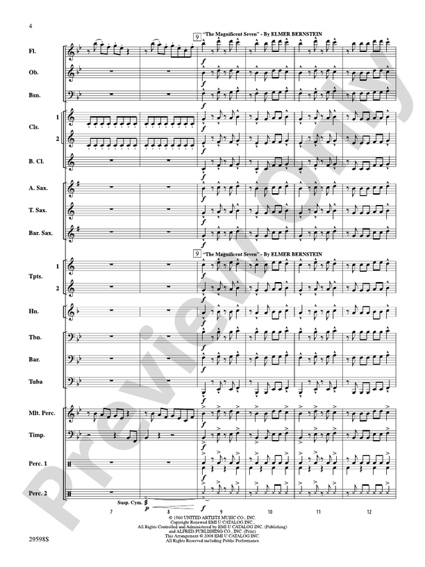 The Wild Westerns! - Concert Band Conductor Score & Parts (Digital Download)