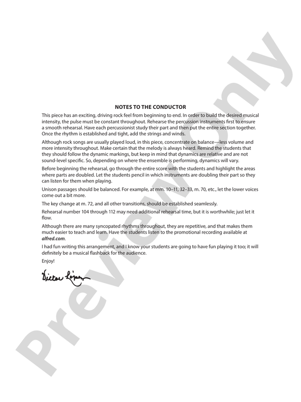 Van Halen Hits - Full Orchestra Conductor Score & Parts (Digital Download)