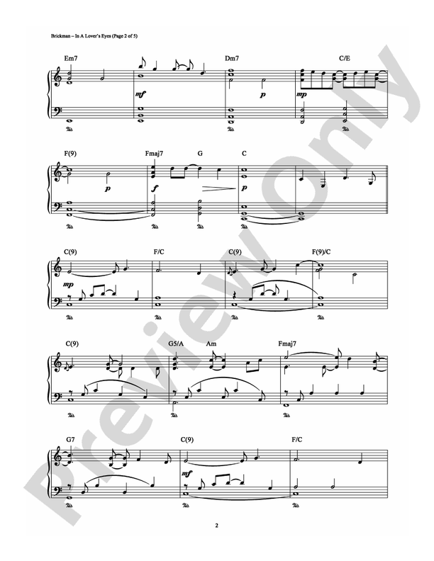 In A Lover's Eyes - Piano (Digital Download)