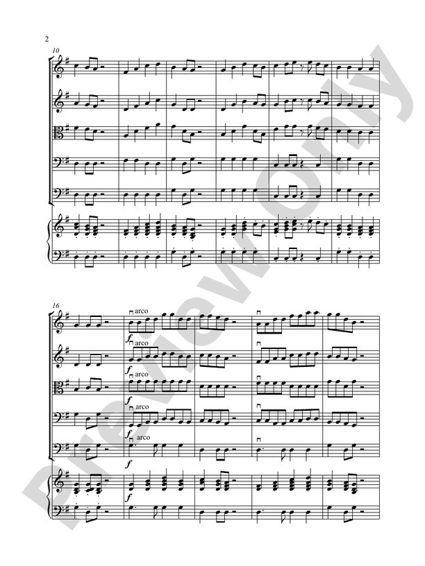 Mexican Holiday - Loreta Fin – String Orchestra Conductor Score & Parts (Digital Download)