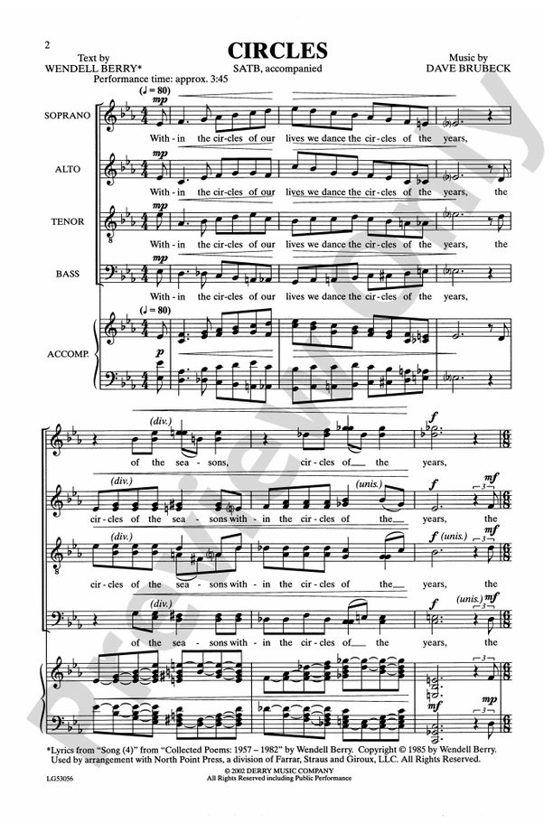 Circles – SATB Choral Octavo (Digital Download)
