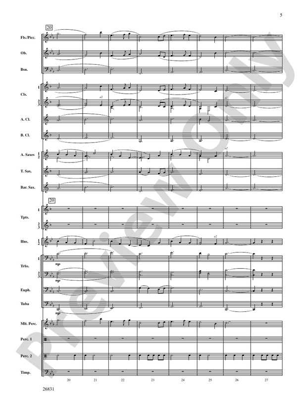 Requiem to a Land Forgotten - Concert Band Conductor Score & Parts (Digital Download)