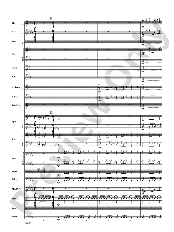 As a Wind from the North - Concert Band Conductor Score & Parts (Digital Download)