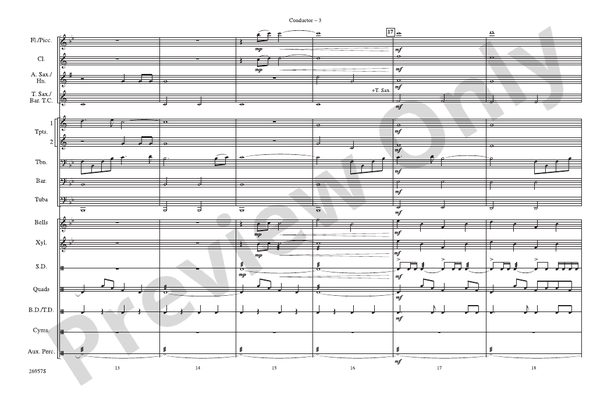 Superman Opener – Marching Band Conductor Score & Parts (Digital Download)