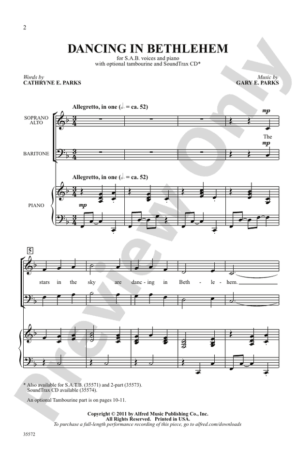 Dancing in Bethlehem – SAB Choral Octavo (Digital Download)