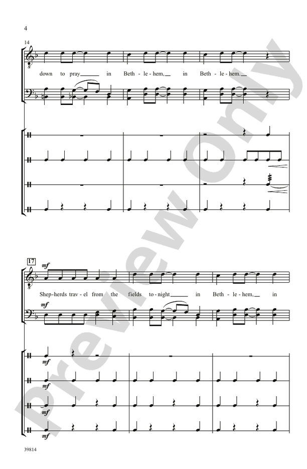 In Bethlehem – TBB, a cappella Choral Octavo (Digital Download)