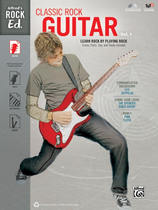 ALFREDS ROCK ED CLASSIC ROCK GUITAR VOL BK/CDROM