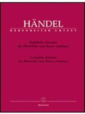 Complete Sonatas for Recorder and Basso Continuo