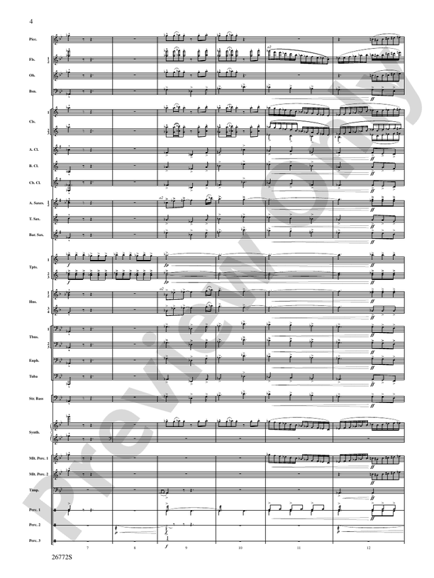 March: The Lion's Gate (Movement 1 from Sea to Sky) - Concert Band Conductor Score & Parts (Digital Download)