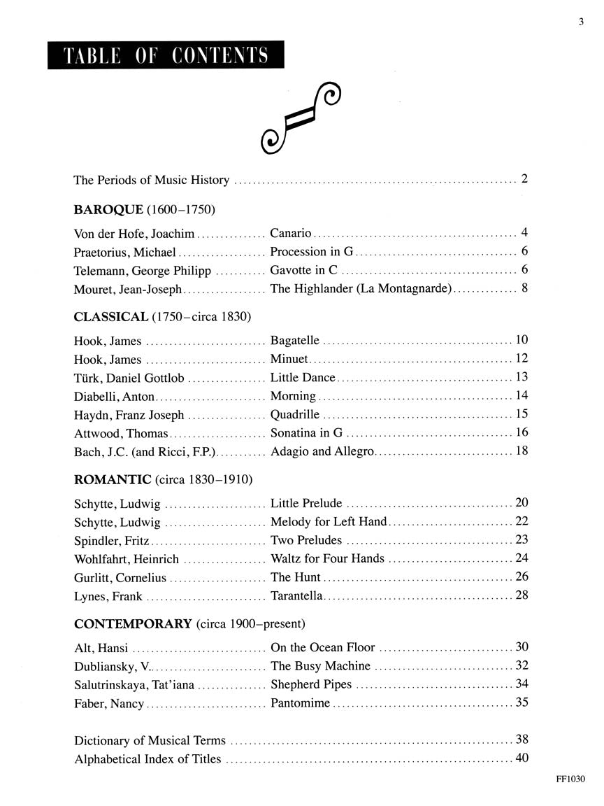 Piano Literature Book 1 - Piano Solo Faber Piano Adventures 420139