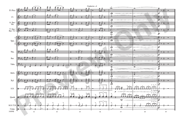 James Bond Theme (Arr. Mike Story) – Marching Band Conductor Score & Parts (Digital Download)