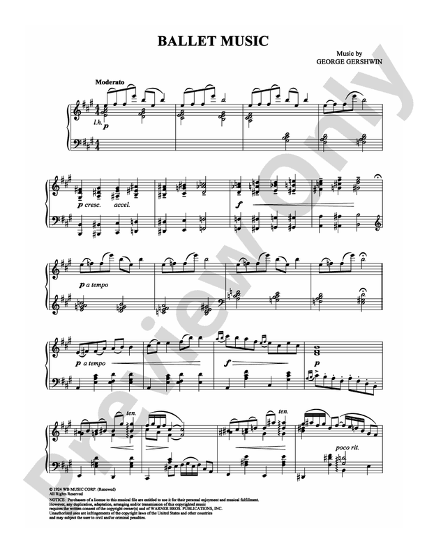 Ballet Music - Piano (Digital Download)