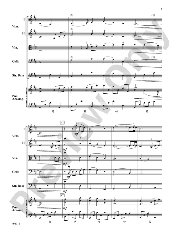 Ruby Mountain Serenade - String Orchestra Conductor Score & Parts (Digital Download)