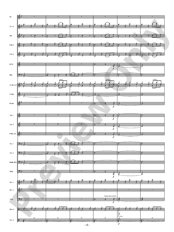 Fearless Dreams - Concert Band Conductor Score & Parts(Digital Download)