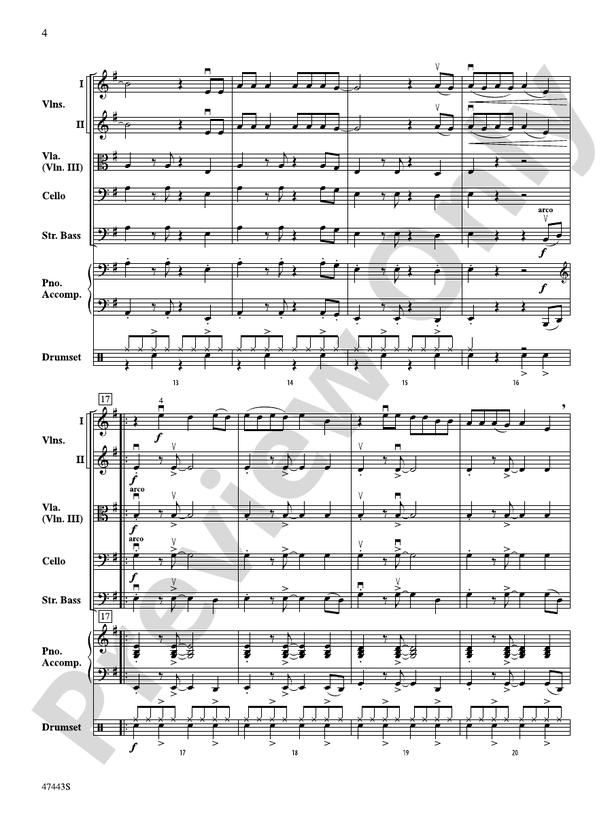 Feel It Still - String Orchestra Conductor Score & Parts (Digital Download)