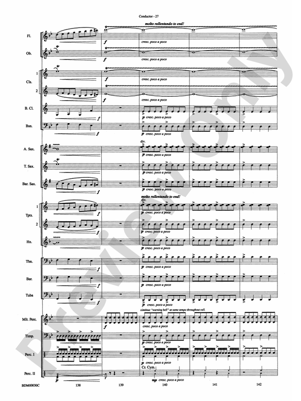 The Great Locomotive Chase - Concert Band Conductor Score & Parts (Digital Download)