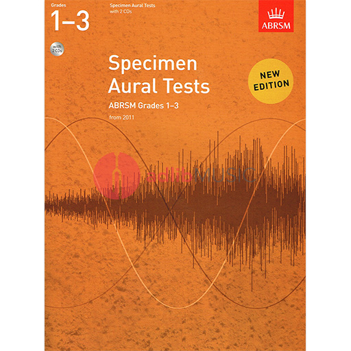 ABRSM Specimen Aural Tests Grades 1-3 - Text/2 CDs from 2011 ABRSM 9781848492561