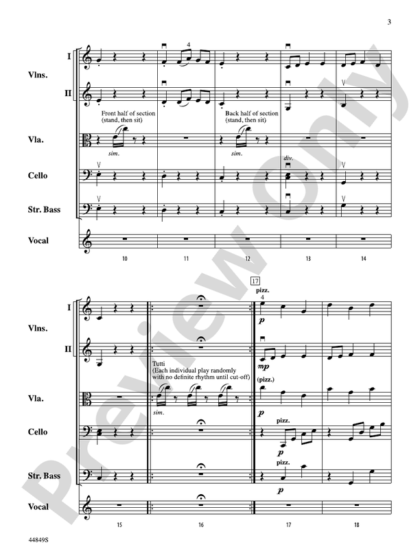 The Sound of a Sound - String Orchestra Conductor Score & Parts (Digital Download)