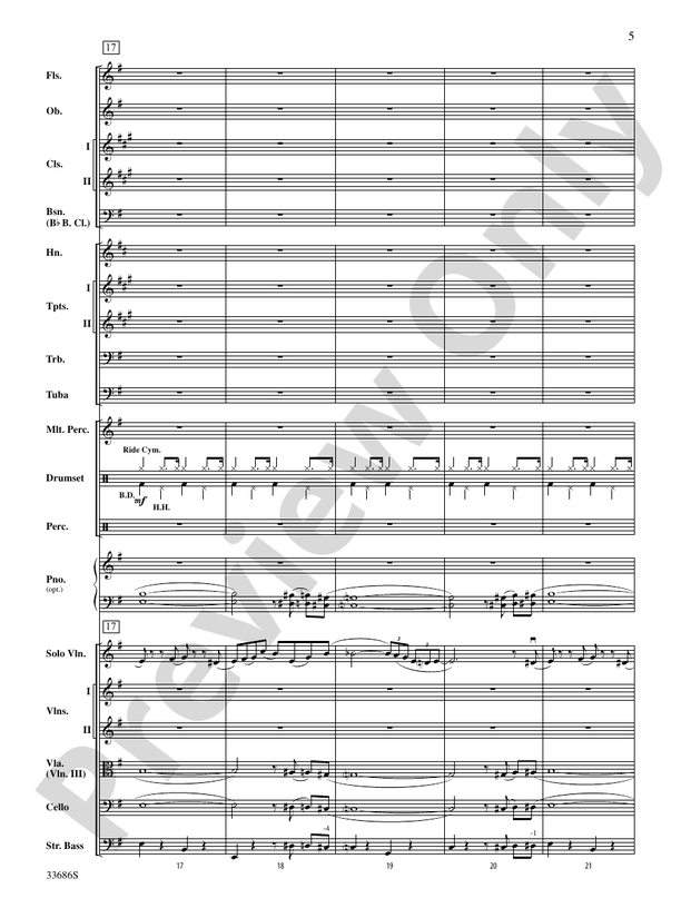 The Pink Panther (Grade 3) - Full Orchestra Conductor Score & Parts (Digital Download)