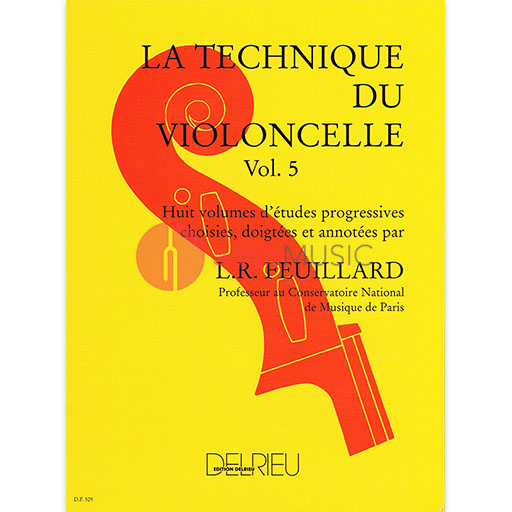 Feuillard - Technic of the Cello Volume 5 - Cello Delrieu EMDF529
