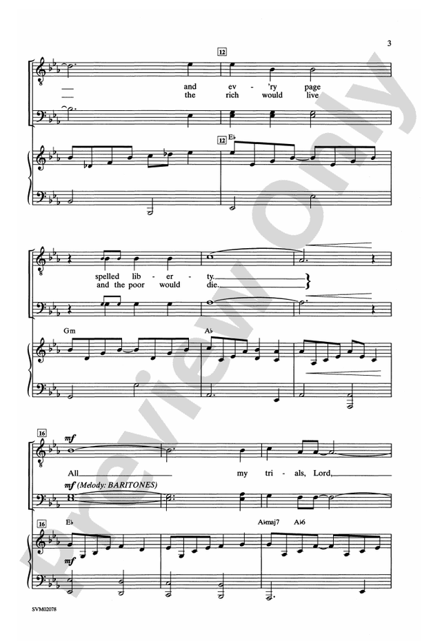 All My Trials - TBB Choral Octavo (Digital Download)
