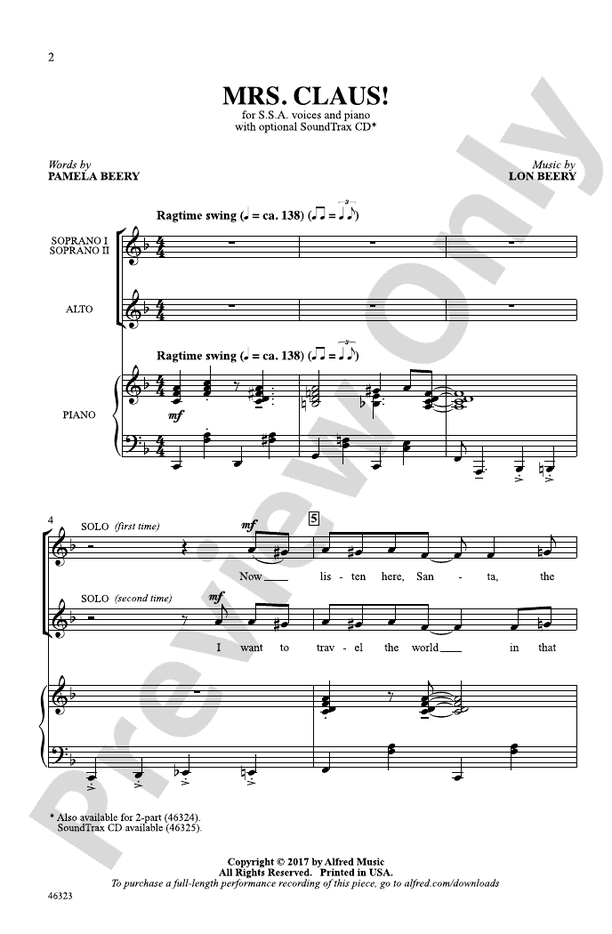 Mrs. Claus! – SSA Choral Octavo (Digital Download)