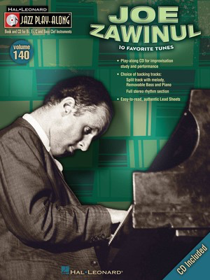Joe Zawinul - Jazz Play-Along Volume 140 - Bb Instrument|Bass Clef Instrument|C Instrument|Eb Instrument Hal Leonard Lead Sheet /CD