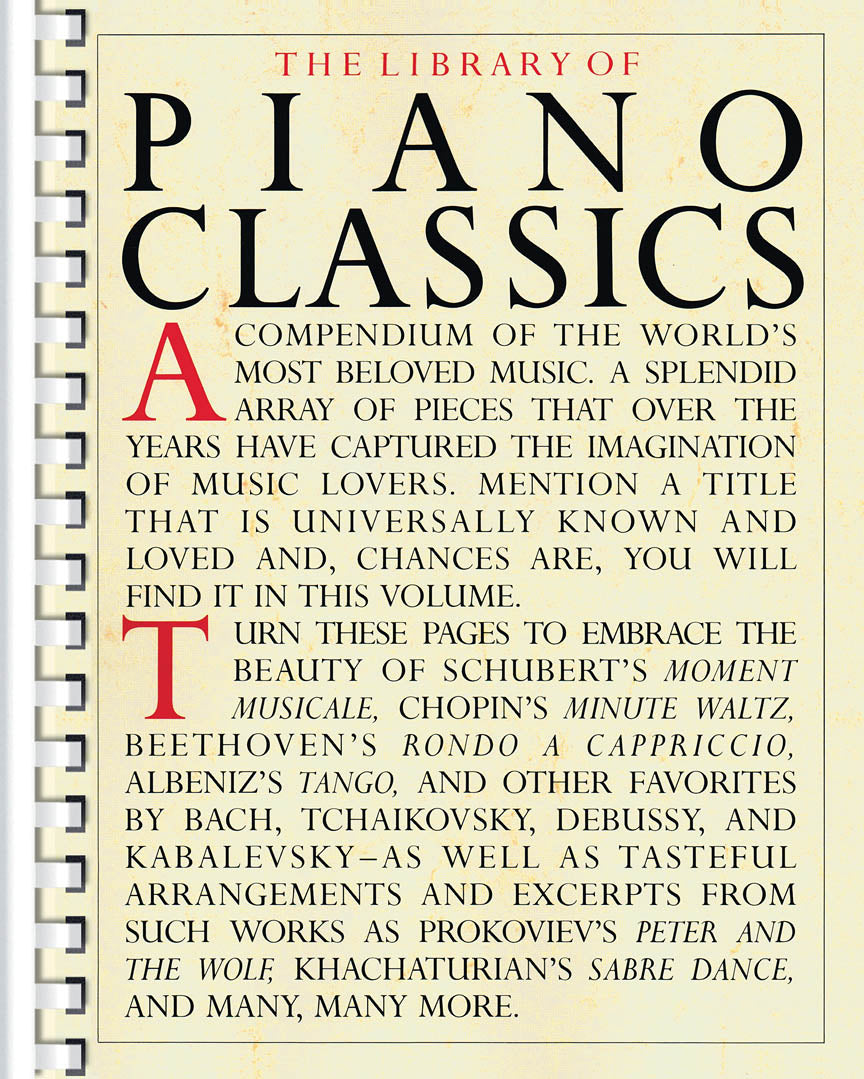 Library of Piano Classics - Piano Amsco Publications AM66895