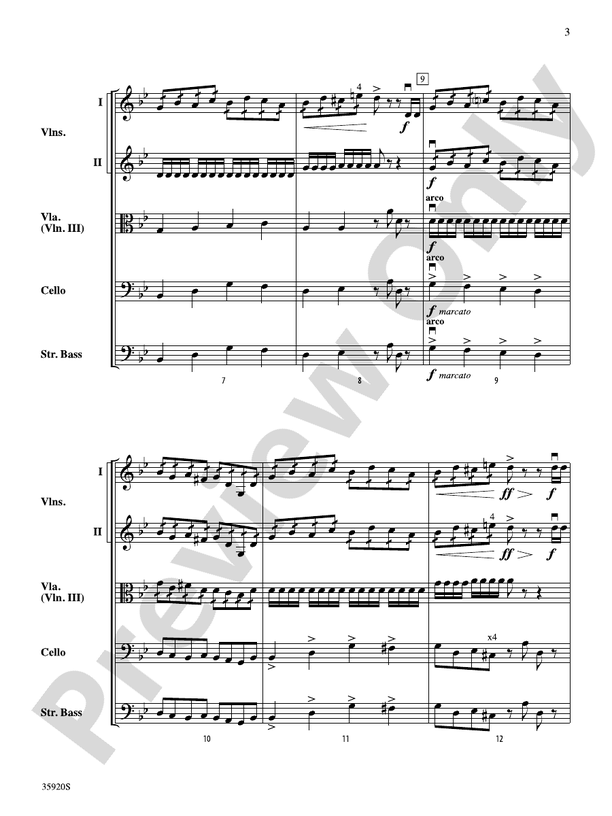 Spider Dance – String Orchestra Conductor Score & Parts (Digital Download)