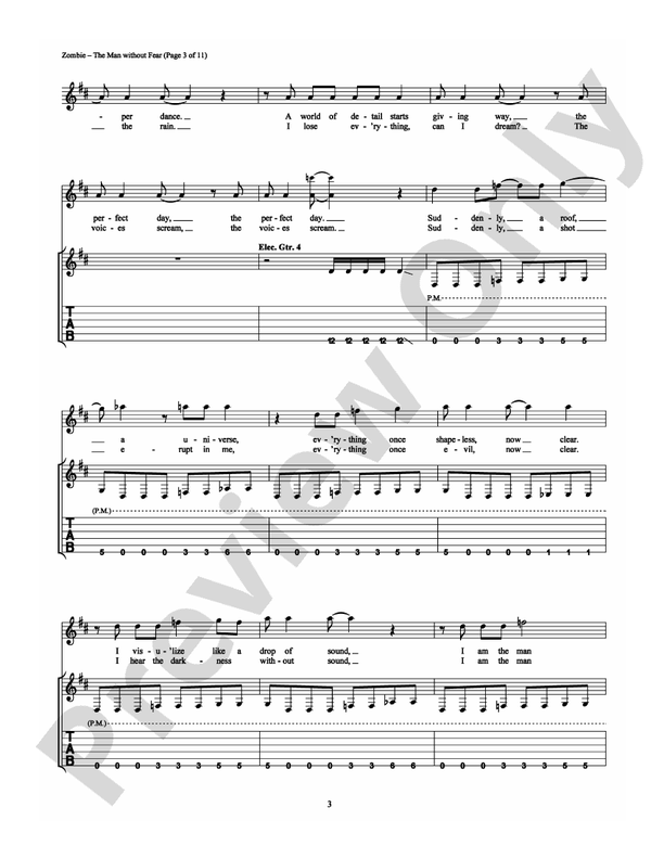 The Man Without Fear - Guitar TAB (Digital Download)