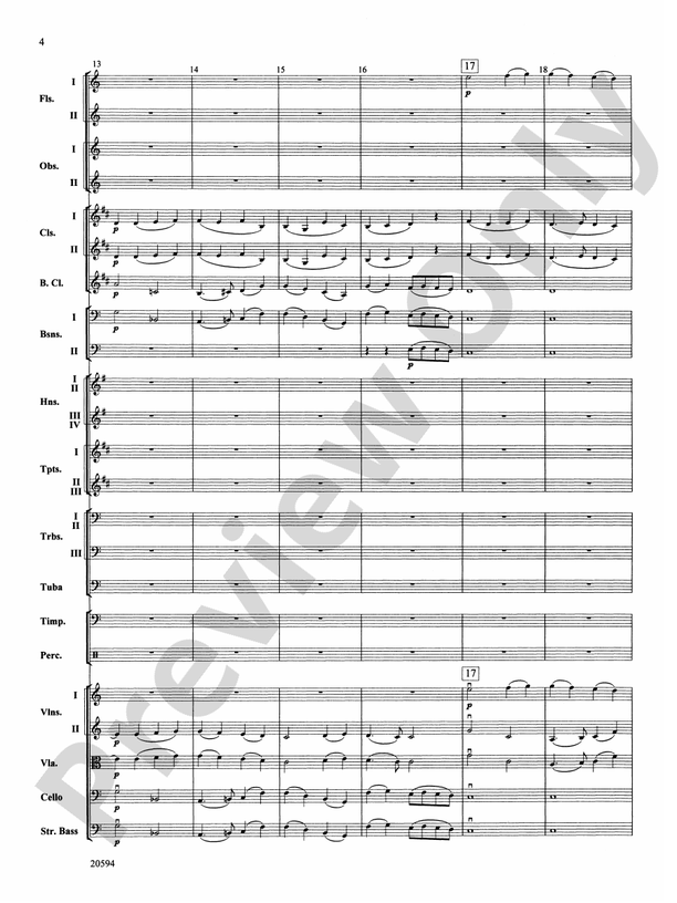 Symphony No. 9 (Fourth Movement) – Full Orchestra Conductor Score & Parts (Digital Download)