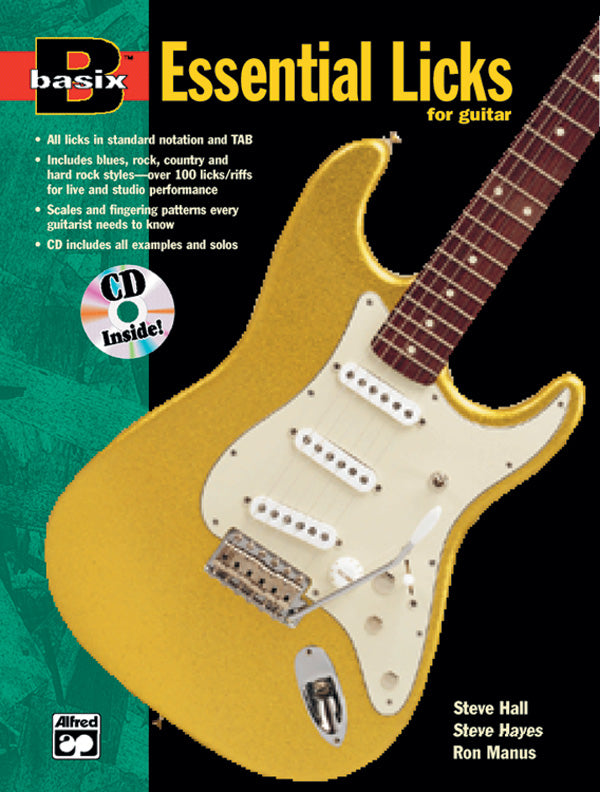 Basix Essential Licks for Guitar Book/CD