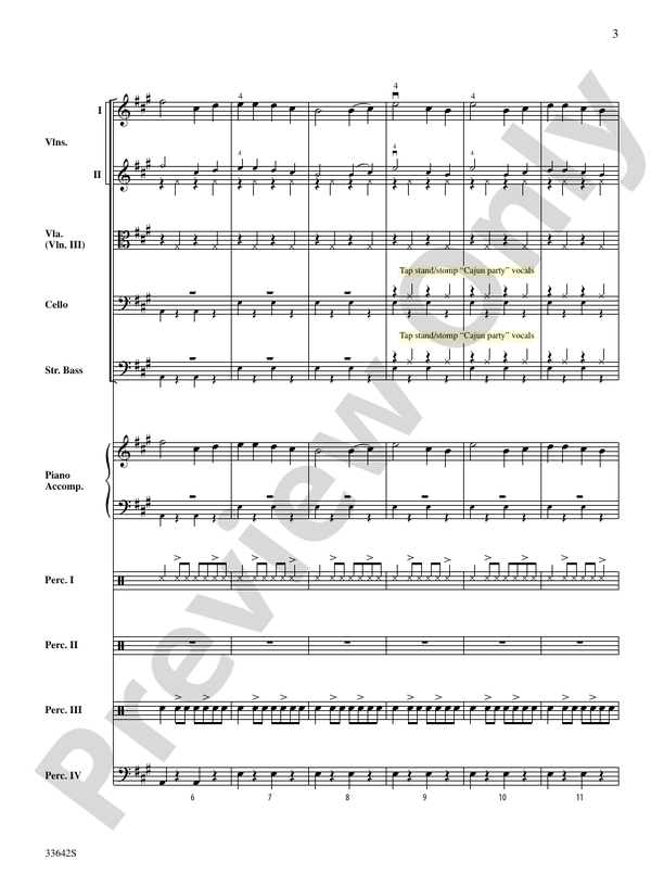 Dancin' on the Bayou – String Orchestra Conductor Score & Parts (Digital Download)