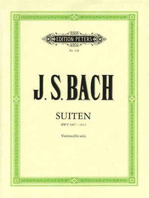 Bach - 6 Suites BWV1007-1012 - Cello Solo edited by Becker Peters P0238