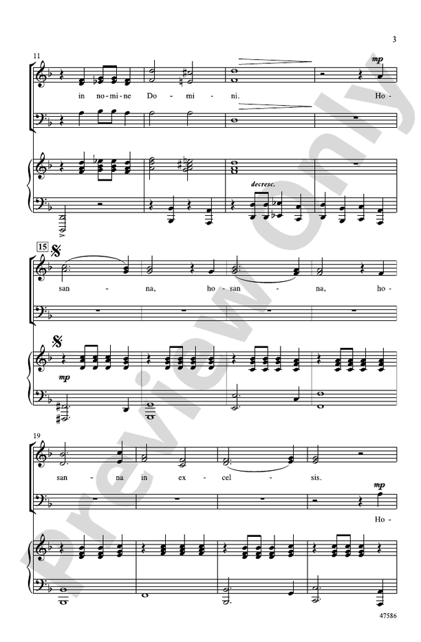 Benedictus - Ruth Morris Gray – SAB Choral Octavo (Digital Download)
