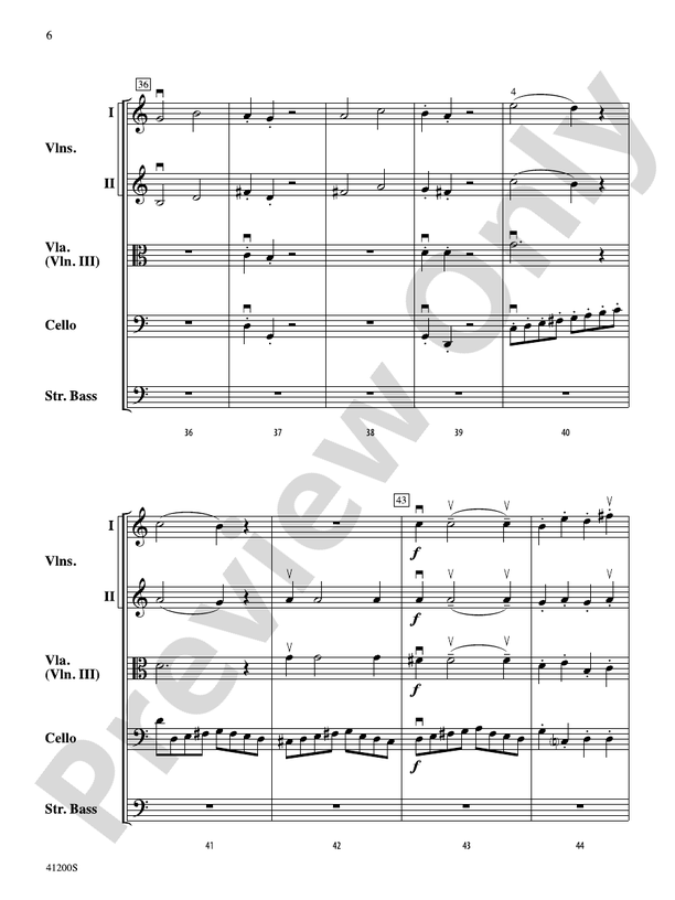 Allegro Molto – String Orchestra Conductor Score & Parts (Digital Download)