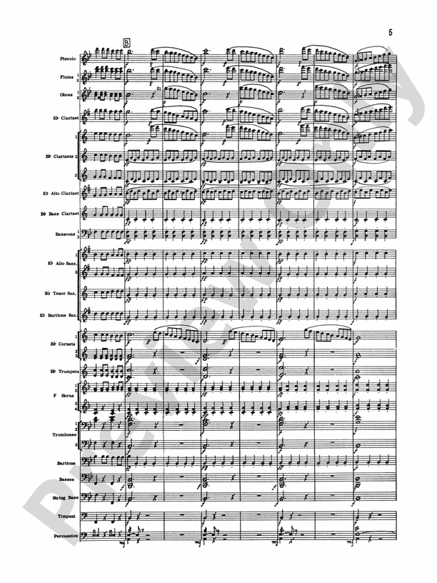 The Marriage of Figaro Overture - Concert Band Conductor Score & Parts (Digital Download)