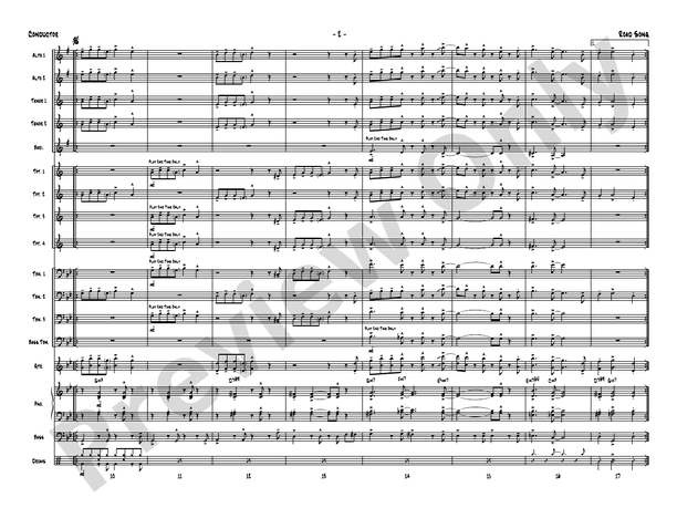 Road Song – Jazz Ensemble Conductor Score & Parts (Digital Download)
